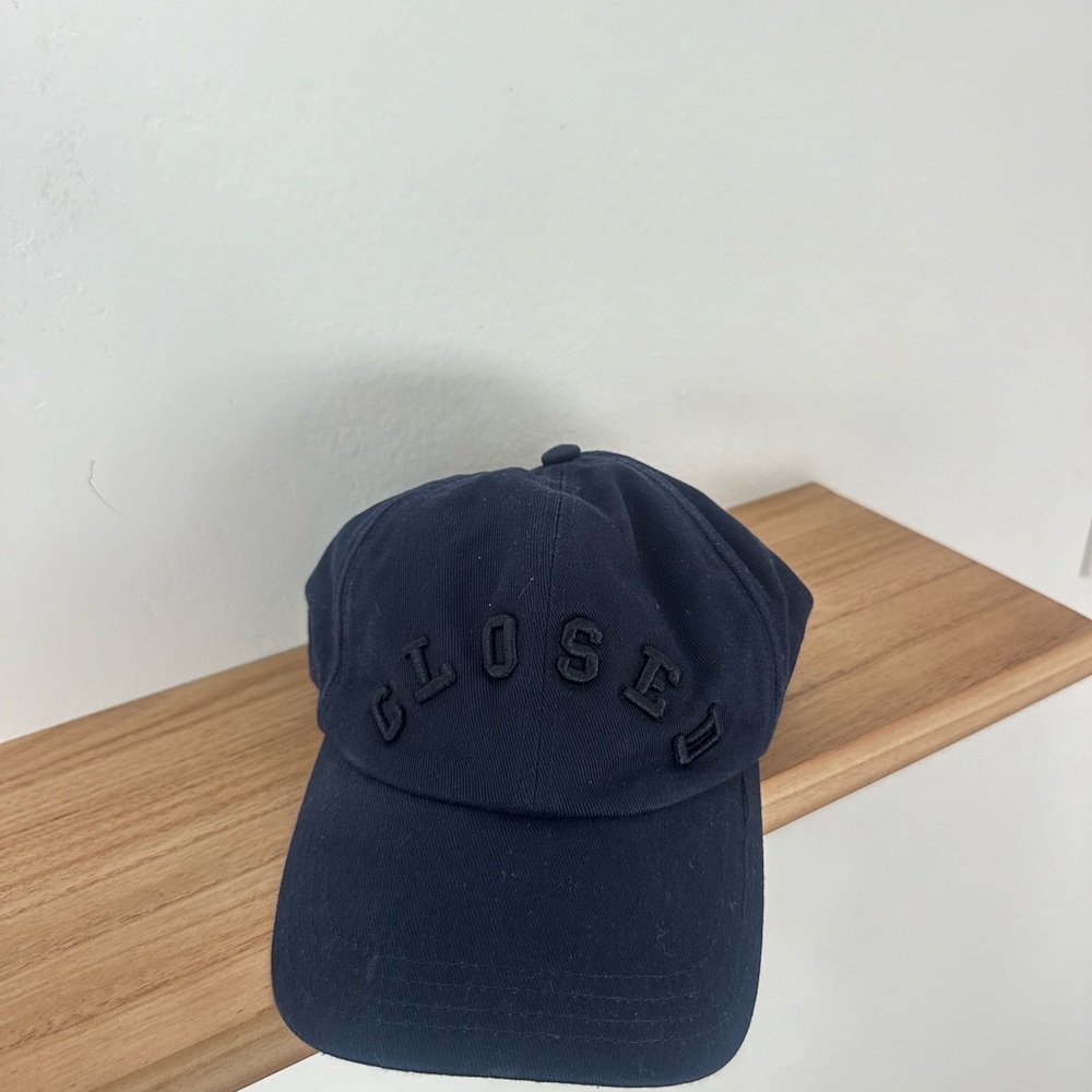 Closed Dark Blue Baseball Cap